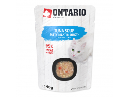 ONTARIO Cat Soup Tuna with vegetables 40 g z kategorie Chovatelské potřeby a krmiva pro kočky > Krmivo a pamlsky pro kočky > Polévky a drinky pro kočky