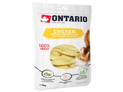 ONTARIO Boiled Chicken Breast Fillet 70 g z kategorie Chovatelské potřeby a krmiva pro kočky > Krmivo a pamlsky pro kočky > Kapsičky pro kočky