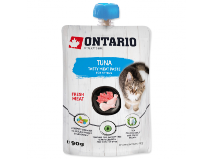ONTARIO Kitten Tuna Fresh Meat Paste 90 g z kategorie Chovatelské potřeby a krmiva pro kočky > Krmivo a pamlsky pro kočky > Pamlsky pro kočky