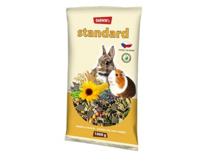 Darwin's Standard morče, králík 1kg z kategorie Chovatelské potřeby a krmiva pro hlodavce a malá zvířata > Krmiva pro hlodavce a malá zvířata