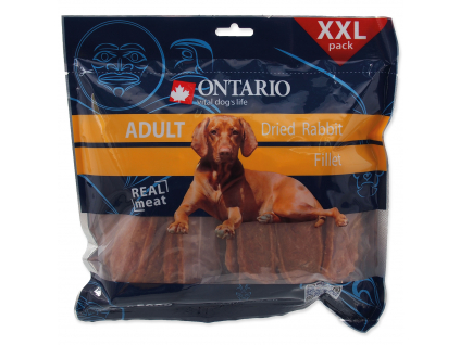Snack ONTARIO Dog Dry Rabbit Fillet 500 g z kategorie Chovatelské potřeby a krmiva pro psy > Pamlsky pro psy > Sušená masíčka pro psy