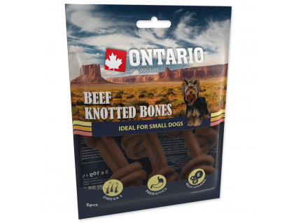Snack ONTARIO Dog Rawhide Bone 7,5 cm z kategorie Chovatelské potřeby a krmiva pro psy > Pamlsky pro psy > Žvýkací pamlsky pro psy