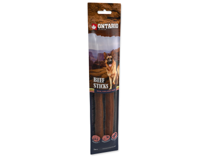 Snack ONTARIO Dog Rawhide Stick 25 cm z kategorie Chovatelské potřeby a krmiva pro psy > Pamlsky pro psy > Tyčinky, salámky pro psy