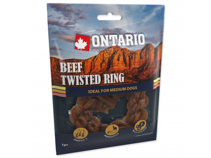 Snack ONTARIO Dog Rawhide Rings 8,75 cm z kategorie Chovatelské potřeby a krmiva pro psy > Pamlsky pro psy > Žvýkací pamlsky pro psy