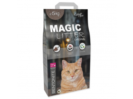 Kočkolit MAGIC LITTER Bentonite Original 5 kg z kategorie Chovatelské potřeby a krmiva pro kočky > Toalety, steliva pro kočky > Steliva kočkolity pro kočky