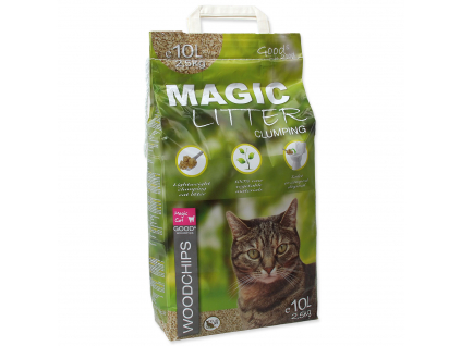 Kočkolit MAGIC CAT Litter Woodchips 10l 2,5 kg z kategorie Chovatelské potřeby a krmiva pro kočky > Toalety, steliva pro kočky > Steliva kočkolity pro kočky