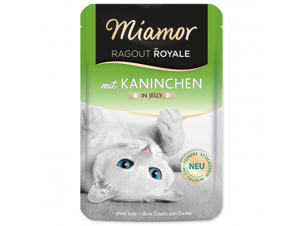 Kapsička MIAMOR Ragout Royale králík v želé 100 g z kategorie Chovatelské potřeby a krmiva pro kočky > Krmivo a pamlsky pro kočky > Kapsičky pro kočky