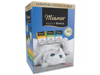 Kapsičky MIAMOR Ragout Royale kuře, tuňák, králík v želé multipack 1200 g z kategorie Chovatelské potřeby a krmiva pro kočky > Krmivo a pamlsky pro kočky > Kapsičky pro kočky