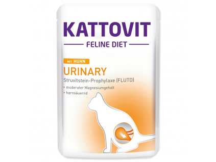 Kapsička KATTOVIT Urinary kuře 85 g z kategorie Chovatelské potřeby a krmiva pro kočky > Krmivo a pamlsky pro kočky > Kapsičky pro kočky