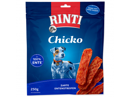 Pochoutka RINTI Extra Chicko kachna 250 g z kategorie Chovatelské potřeby a krmiva pro psy > Pamlsky pro psy > Sušená masíčka pro psy