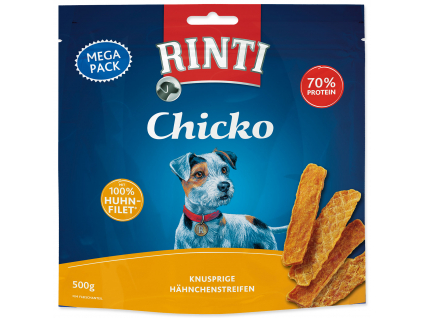 Pochoutka RINTI Extra Chicko kuře 500 g z kategorie Chovatelské potřeby a krmiva pro psy > Pamlsky pro psy > Sušená masíčka pro psy