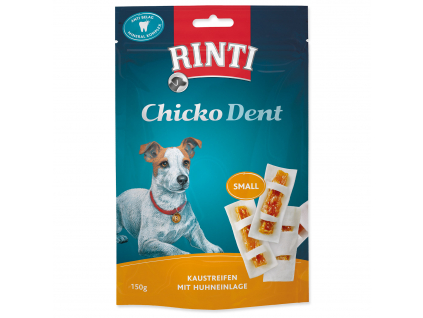 Pochoutka RINTI Chicko Dent Small kuře 150 g z kategorie Chovatelské potřeby a krmiva pro psy > Pamlsky pro psy > Bílé kosti pro psy