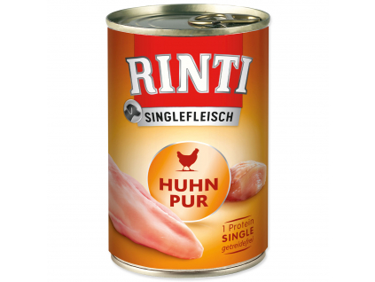 Konzerva RINTI Sensible PUR kuře 400 g z kategorie Chovatelské potřeby a krmiva pro psy > Krmiva pro psy > Konzervy pro psy