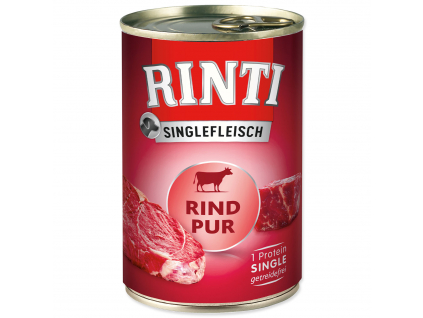 Konzerva RINTI Sensible PUR hovězí 400 g z kategorie Chovatelské potřeby a krmiva pro psy > Krmiva pro psy > Konzervy pro psy