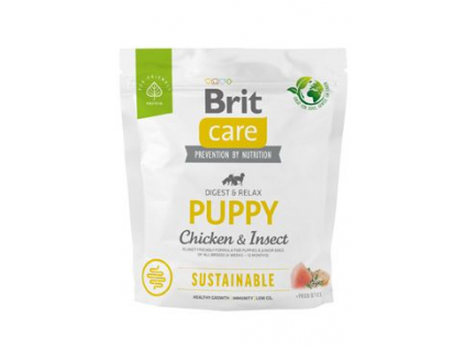 Brit Care Dog Sustainable Puppy 1kg z kategorie Chovatelské potřeby a krmiva pro psy > Krmiva pro psy > Granule pro psy