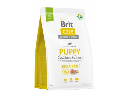 Brit Care Dog Sustainable Puppy 3kg z kategorie Chovatelské potřeby a krmiva pro psy > Krmiva pro psy > Granule pro psy