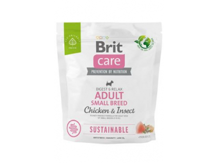 Brit Care Dog Sustainable Adult Small Breed 1kg z kategorie Chovatelské potřeby a krmiva pro psy > Krmiva pro psy > Granule pro psy