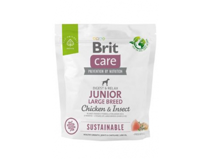 Brit Care Dog Sustainable Junior Large Breed 1kg z kategorie Chovatelské potřeby a krmiva pro psy > Krmiva pro psy > Granule pro psy