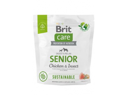 Brit Care Dog Sustainable Senior 1kg z kategorie Chovatelské potřeby a krmiva pro psy > Krmiva pro psy > Granule pro psy