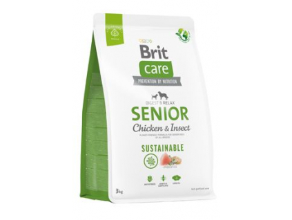 Brit Care Dog Sustainable Senior 3kg z kategorie Chovatelské potřeby a krmiva pro psy > Krmiva pro psy > Granule pro psy