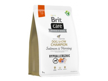 Brit Care Dog Hypoallergenic Dog Show Champion 3kg z kategorie Chovatelské potřeby a krmiva pro psy > Krmiva pro psy > Granule pro psy
