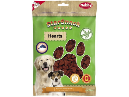 Nobby StarSnack Hearts GLUTEN FREE bezlepkové pamlsky srdíčka 150g z kategorie Chovatelské potřeby a krmiva pro psy > Pamlsky pro psy > Poloměkké pamlsky pro psy