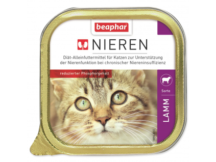 BEAPHAR Renální dieta paštika s jehněčím pro kočky 100 g z kategorie Chovatelské potřeby a krmiva pro kočky > Krmivo a pamlsky pro kočky > Veterinární diety pro kočky