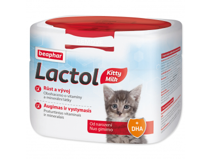 BEAPHAR Lactol Kitty Milk sušené mléko 250 g z kategorie Chovatelské potřeby a krmiva pro kočky > Krmivo a pamlsky pro kočky > Mléko pro kočky