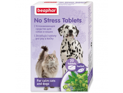 BEAPHAR No Stress tablety 20 ks z kategorie Chovatelské potřeby a krmiva pro psy > Cestování se psem > Nevolnost a stres u psu