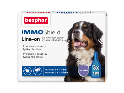 BEAPHAR Line-on IMMO Shield pro psy L 13.5 ml z kategorie Chovatelské potřeby a krmiva pro psy > Antiparazitika pro psy > Pipety (Spot On) pro psy