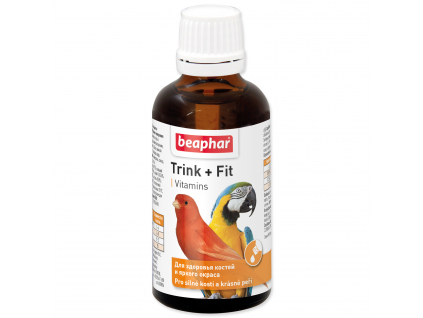 Kapky BEAPHAR Trink Fit vitamínové 50 ml z kategorie Chovatelské potřeby pro ptáky a papoušky > Vitamíny, minerály pro papoušky > Vitamíny pro papoušky