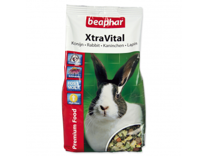 BEAPHAR XtraVital králík 1 kg z kategorie Chovatelské potřeby a krmiva pro hlodavce a malá zvířata > Krmiva pro hlodavce a malá zvířata