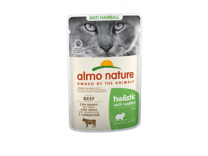 Almo Nature Holistic Anti-Hairball s hovězím 70g z kategorie Chovatelské potřeby a krmiva pro kočky > Krmivo a pamlsky pro kočky > Kapsičky pro kočky