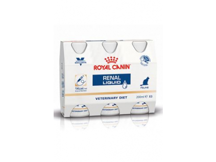 Royal Canin VD Feline Renal Liquid 3x200ml z kategorie Chovatelské potřeby a krmiva pro kočky > Krmivo a pamlsky pro kočky > Veterinární diety pro kočky