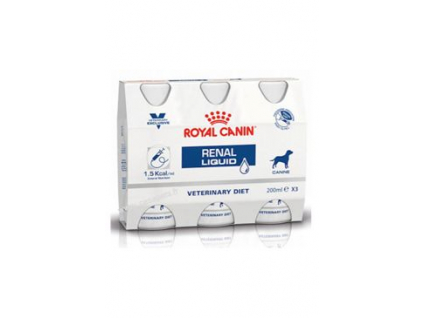 Royal Canin VD Canine Renal Liquid 3x200ml z kategorie Chovatelské potřeby a krmiva pro psy > Krmiva pro psy > Veterinární diety pro psy