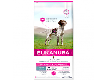 EUKANUBA Daily Care Adult Working & Endurance 15 kg z kategorie Chovatelské potřeby a krmiva pro psy > Krmiva pro psy > Granule pro psy