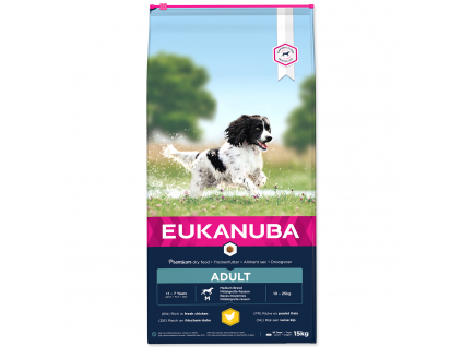 EUKANUBA Adult Medium Breed 15 kg z kategorie Chovatelské potřeby a krmiva pro psy > Krmiva pro psy > Granule pro psy