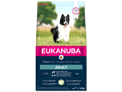 EUKANUBA Adult Small & Medium Breed Lamb 2,5 kg z kategorie Chovatelské potřeby a krmiva pro psy > Krmiva pro psy > Granule pro psy