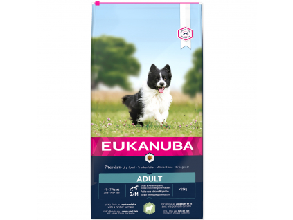 EUKANUBA Adult Small & Medium Breed Lamb 12 kg z kategorie Chovatelské potřeby a krmiva pro psy > Krmiva pro psy > Granule pro psy