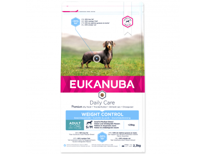 EUKANUBA Daily Care Adult Small & Medium Breed Weight Control 2,3 kg z kategorie Chovatelské potřeby a krmiva pro psy > Krmiva pro psy > Granule pro psy