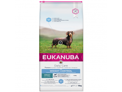 EUKANUBA Daily Care Adult Small & Medium Breed Weight Control 15 kg z kategorie Chovatelské potřeby a krmiva pro psy > Krmiva pro psy > Granule pro psy