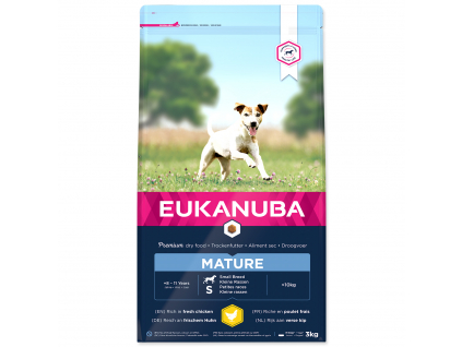 EUKANUBA Mature Small Breed 3 kg z kategorie Chovatelské potřeby a krmiva pro psy > Krmiva pro psy > Granule pro psy