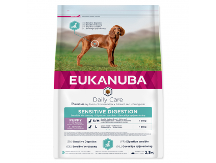 EUKANUBA Daily Care Puppy Sensitive Digestion 2,3 kg z kategorie Chovatelské potřeby a krmiva pro psy > Krmiva pro psy > Granule pro psy