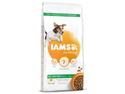 IAMS Dog Adult Small & Medium Chicken 12 kg z kategorie Chovatelské potřeby a krmiva pro psy > Krmiva pro psy > Granule pro psy
