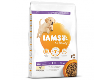 IAMS Dog Puppy Large Chicken 12 kg z kategorie Chovatelské potřeby a krmiva pro psy > Krmiva pro psy > Granule pro psy