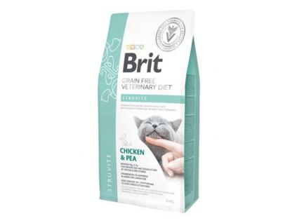 Brit VD Cat GF Struvite 5kg z kategorie Chovatelské potřeby a krmiva pro kočky > Krmivo a pamlsky pro kočky > Veterinární diety pro kočky
