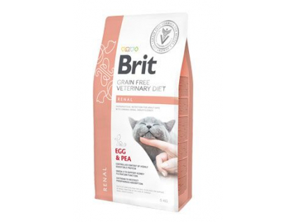 Brit VD Cat GF Renal 5kg z kategorie Chovatelské potřeby a krmiva pro kočky > Krmivo a pamlsky pro kočky > Veterinární diety pro kočky