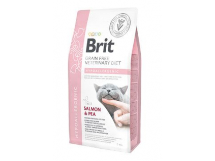 Brit VD Cat GF Hypoallergenic 5kg z kategorie Chovatelské potřeby a krmiva pro kočky > Krmivo a pamlsky pro kočky > Veterinární diety pro kočky