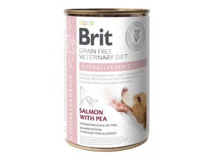 Brit VD Dog GF konz. Hypoallergenic 400g z kategorie Chovatelské potřeby a krmiva pro psy > Krmiva pro psy > Veterinární diety pro psy