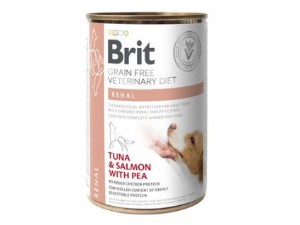 Brit VD Dog GF konz. Renal 400g z kategorie Chovatelské potřeby a krmiva pro psy > Krmiva pro psy > Veterinární diety pro psy